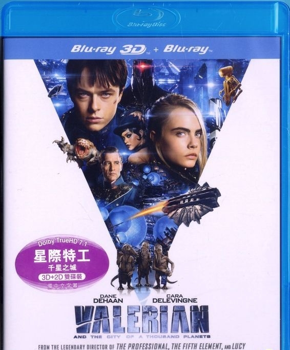 Valerian And The City Of A Thousand Planets 3D Blu-ray (Rental)