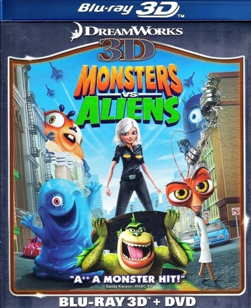 Monsters vs Aliens 3D Blu-ray (Rental)