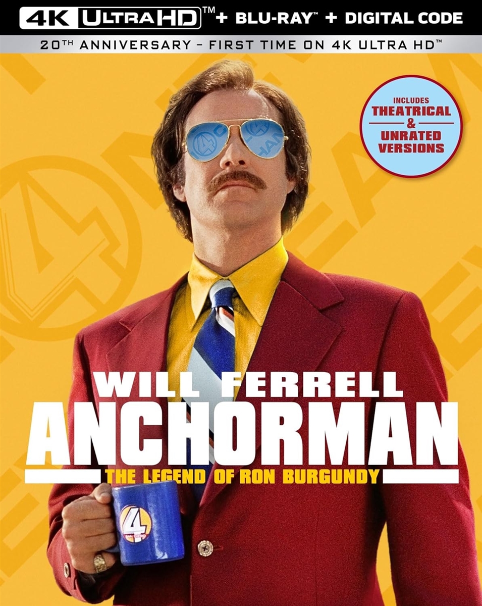 Anchorman Legend of Ron Burgundy 4K Blu-ray (Rental)