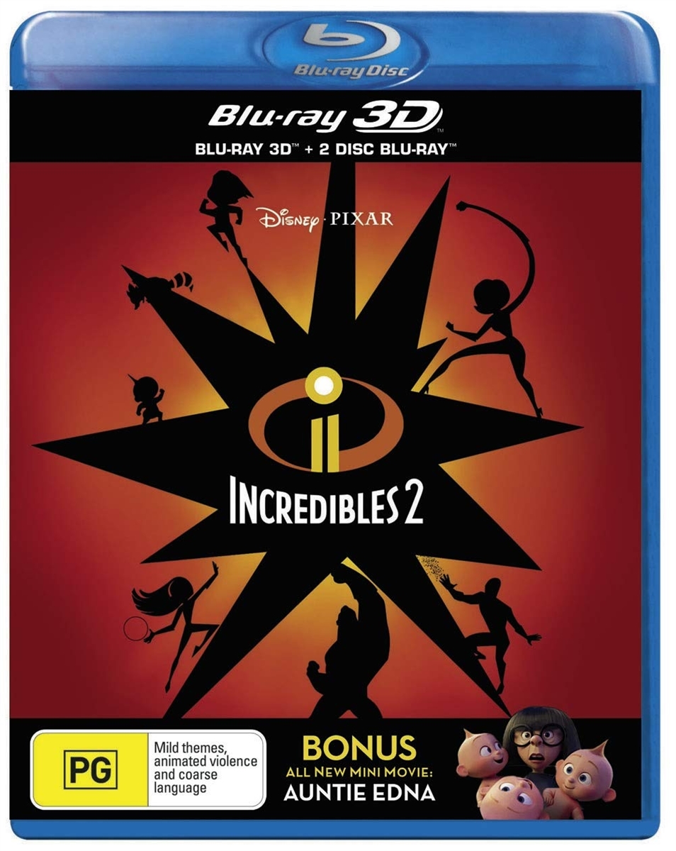 Incredibles 2 3D Blu-ray (Rental)