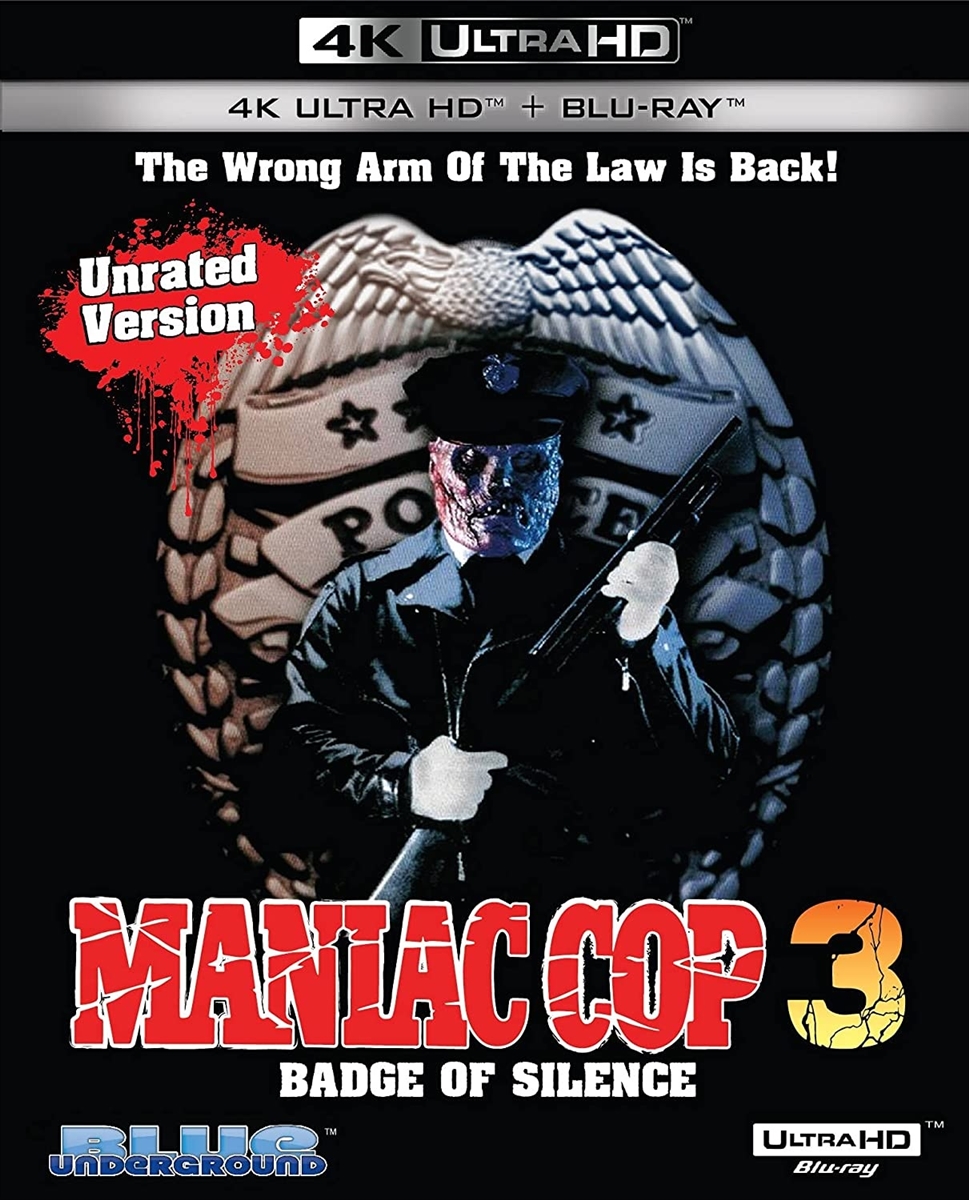 Maniac Cop 3: Badge Of Silence 4K UHD 11/21 Blu-ray (Rental)