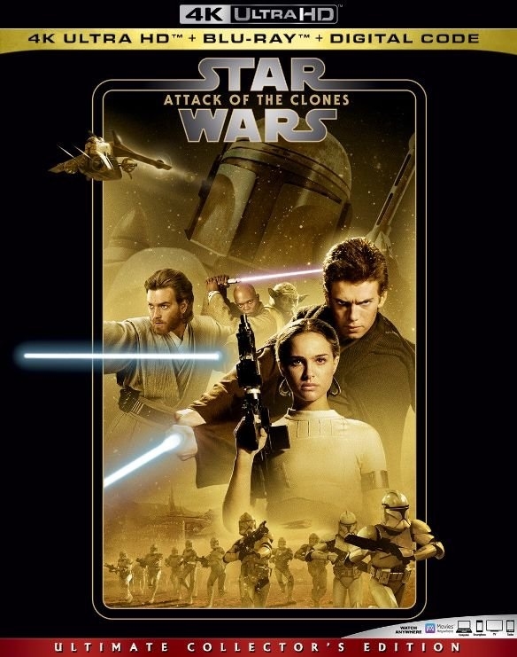 STAR WARS: ATTACK OF THE CLONES 4K UHD 02/20 Blu-ray (Rental)
