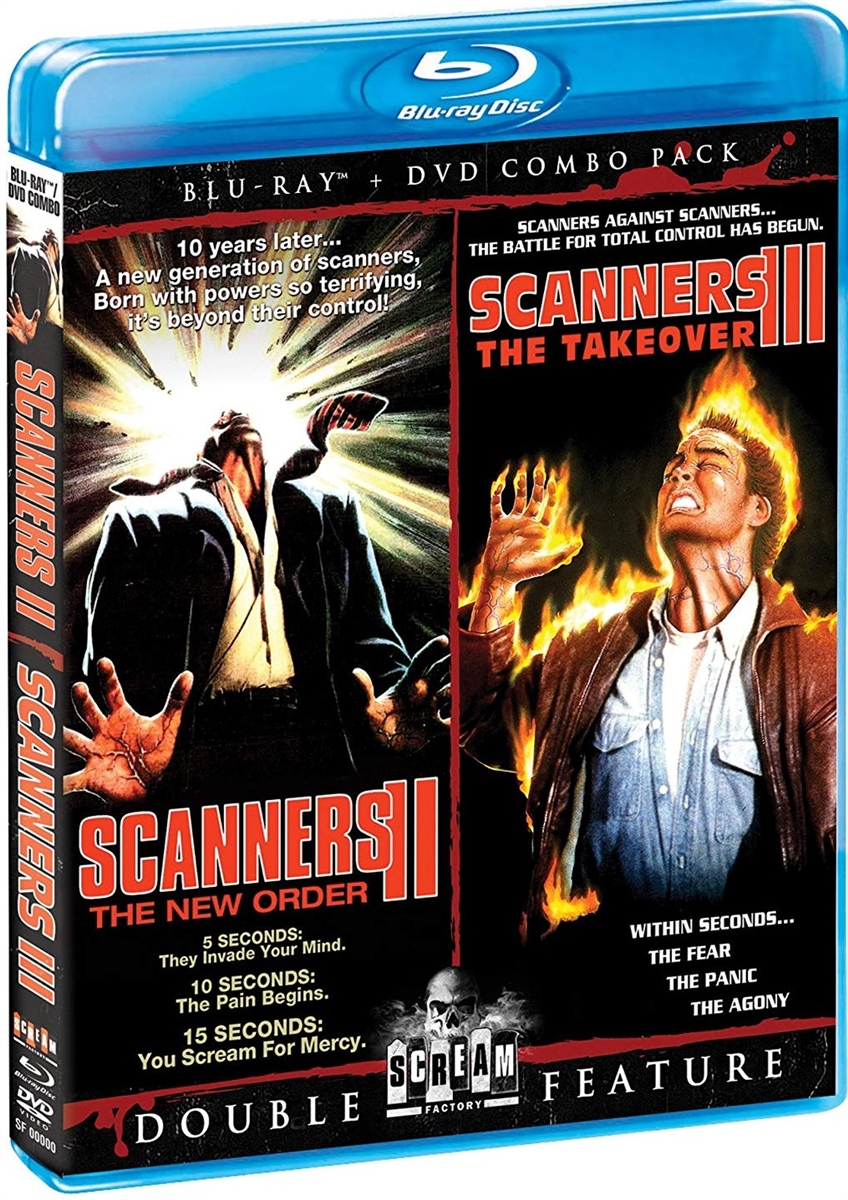 Scanners II: The New Order / Scanners III: The Takeover Blu-ray (Rental)