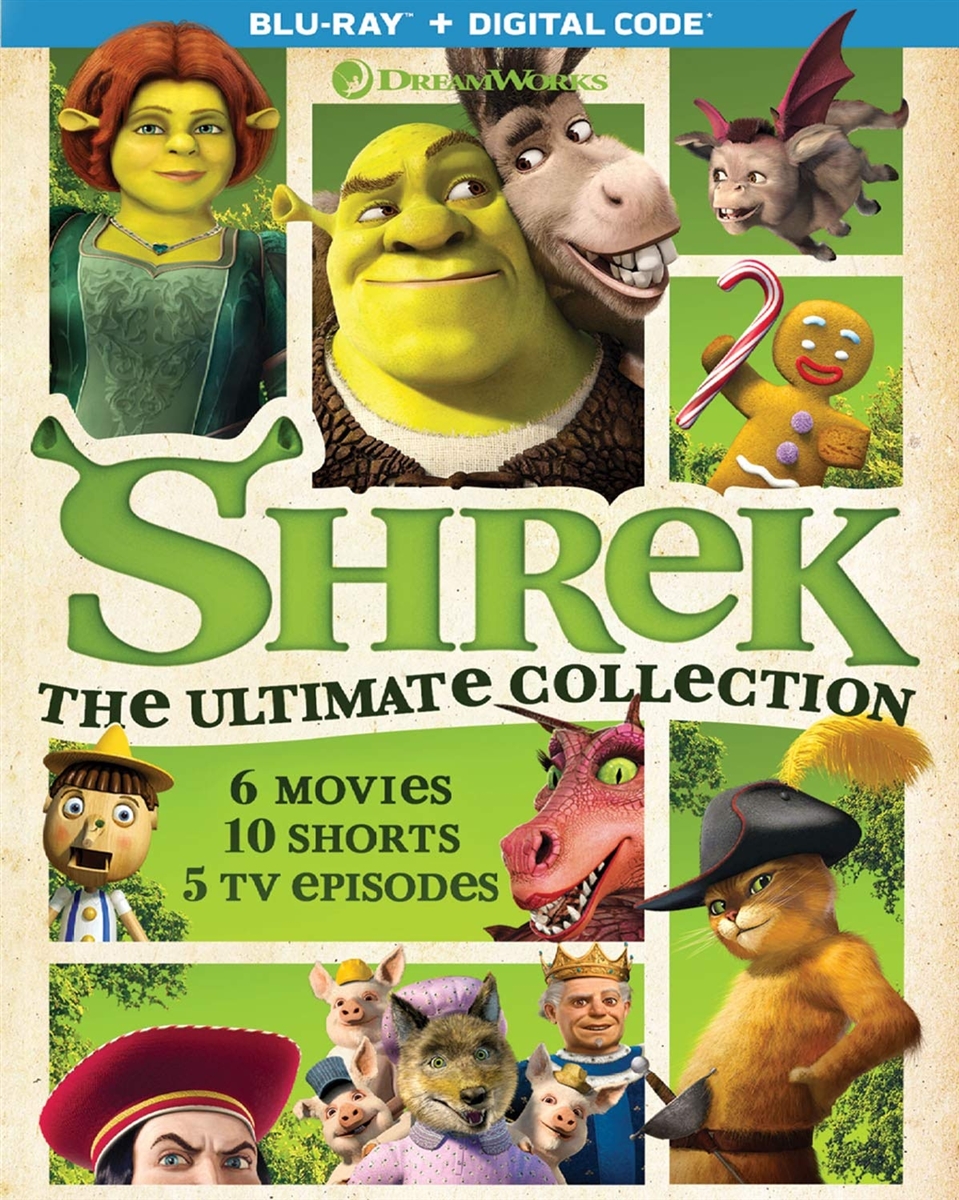 Shrek: Ultimate Collection 10 shorts 5 TV Blu-ray (Rental)