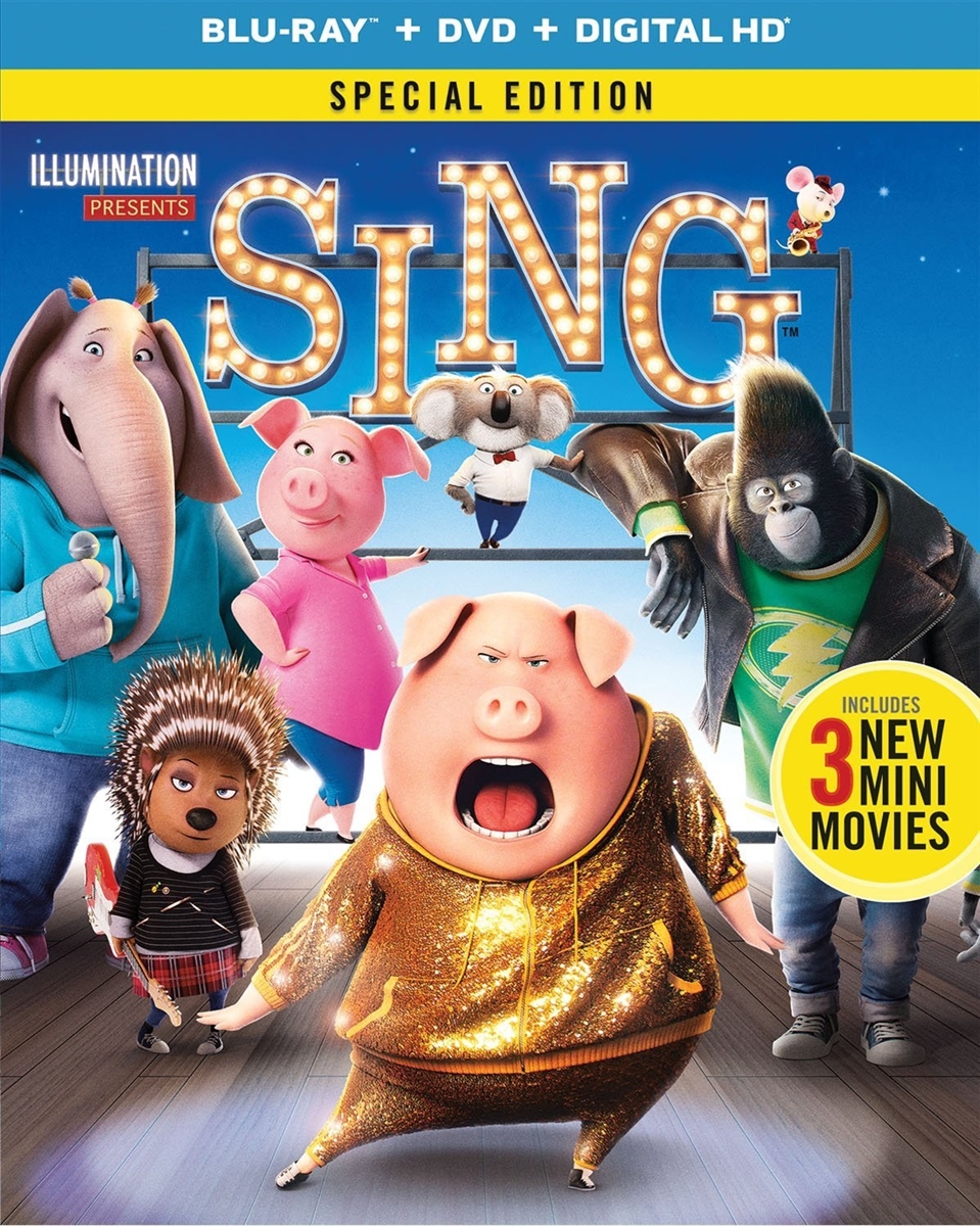 Sing 03/17 Blu-ray (Rental)