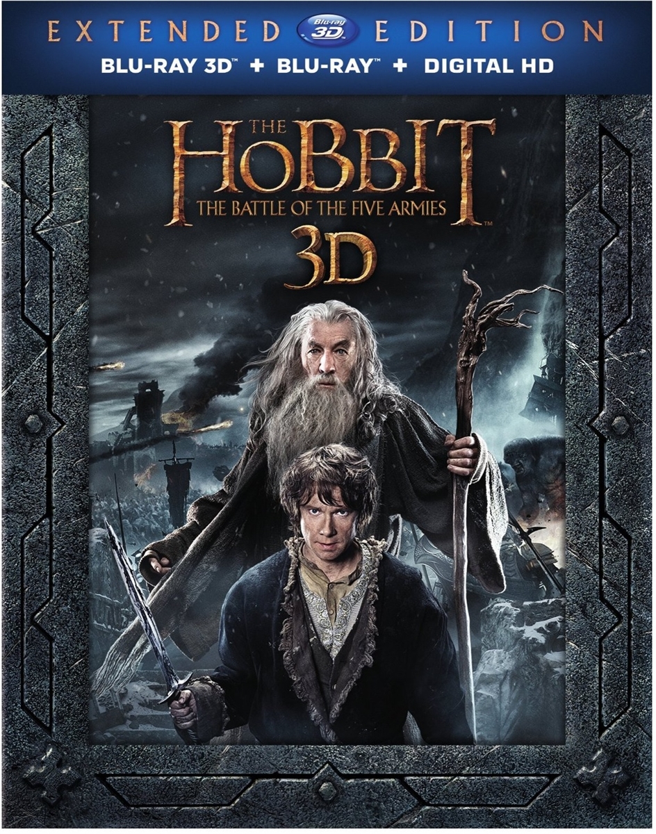 Hobbit: The Battle of the Five Armies Extended 3D Blu-ray (Rental)
