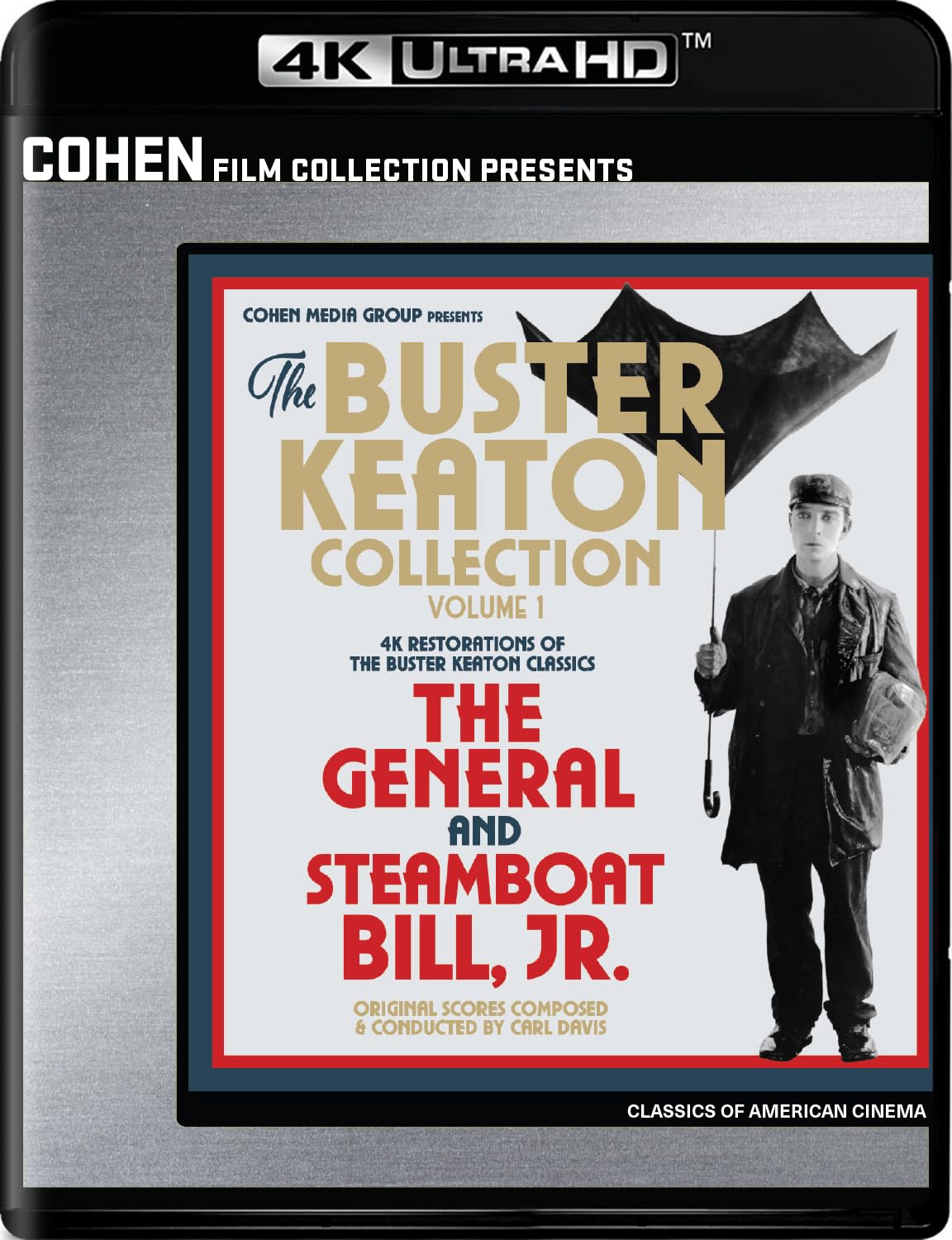 Buster Keaton - General / Steamboat Bill Jr. 4K Blu-ray (Rental)
