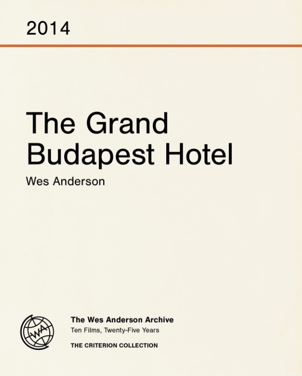 Grand Budapest (Criterion) 4K 02/26 Blu-ray (Rental)
